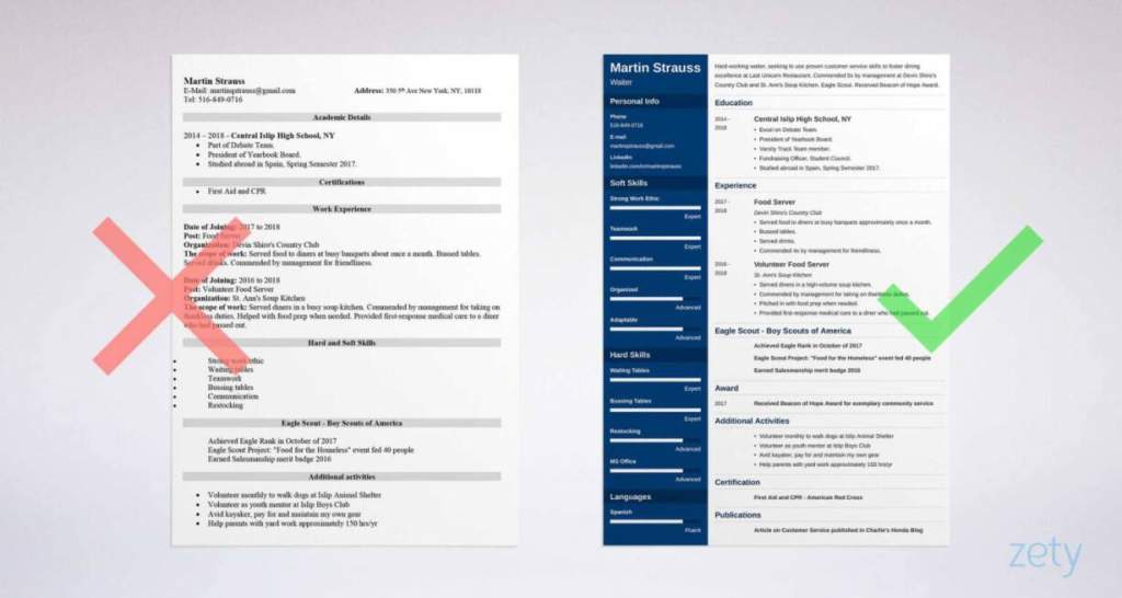 sample teen resume