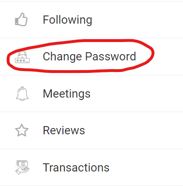 change password